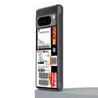 dhl delivery label back phone cover | glass case for google pixel 8 pro