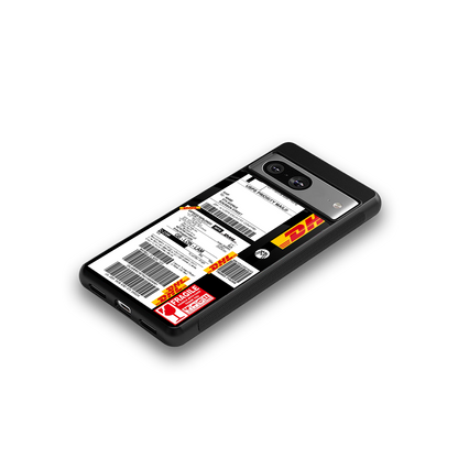 dhl delivery label back phone cover | glass case for Google Pixel 8