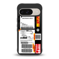 dhl delivery label back phone cover | glass case for google pixel 9