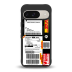 dhl delivery label back phone cover | glass case for google pixel 9