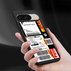 dhl delivery label back phone cover | glass case for google pixel 9