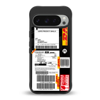 dhl delivery label back phone cover | glass case for google pixel 9 pro