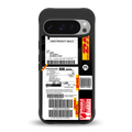 dhl delivery label back phone cover | glass case for google pixel 9 pro xl