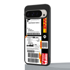 dhl delivery label back phone cover | glass case for google pixel 9 pro xl