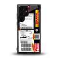 dhl delivery label back phone cover | glass case for samsung galaxy s23 ultra