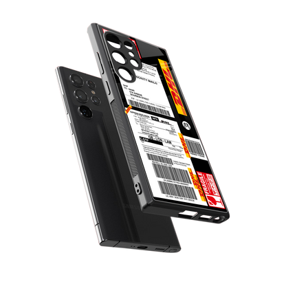 dhl delivery label back phone cover | glass case for samsung galaxy s23 ultra