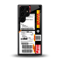 dhl delivery label back phone cover | glass case for samsung galaxy s25 ultra