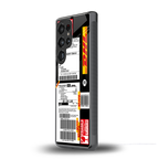dhl delivery label back phone cover | glass case for samsung galaxy s25 ultra