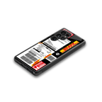 dhl delivery label back phone cover | glass case for samsung galaxy s25 ultra