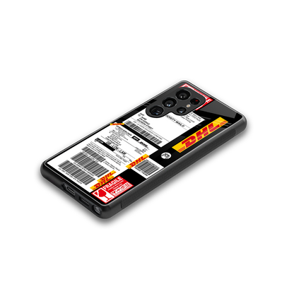 dhl delivery label back phone cover | glass case for samsung galaxy s25 ultra