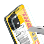dhl yellow delivery label back phone cover | glass case for oneplus nord 3