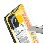 dhl yellow delivery label back phone cover | glass case for oneplus nord ce 3