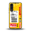 dhl yellow delivery label back phone cover | glass case for oneplus nord ce 4 lite