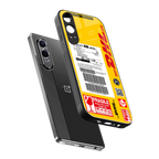 dhl yellow delivery label back phone cover | glass case for oneplus nord ce 4 lite
