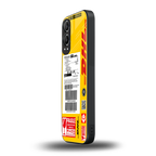 dhl yellow delivery label back phone cover | glass case for oneplus nord ce 4 lite