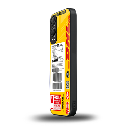 dhl yellow delivery label back phone cover | glass case for oneplus nord ce 4 lite