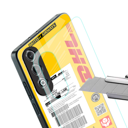 dhl yellow delivery label back phone cover | glass case for oneplus nord ce 4