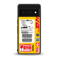 dhl yellow delivery label back phone cover | glass case for google pixel 6 pro