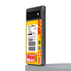 dhl yellow delivery label back phone cover | glass case for google pixel 6