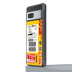 dhl yellow delivery label back phone cover | glass case for Google Pixel 7