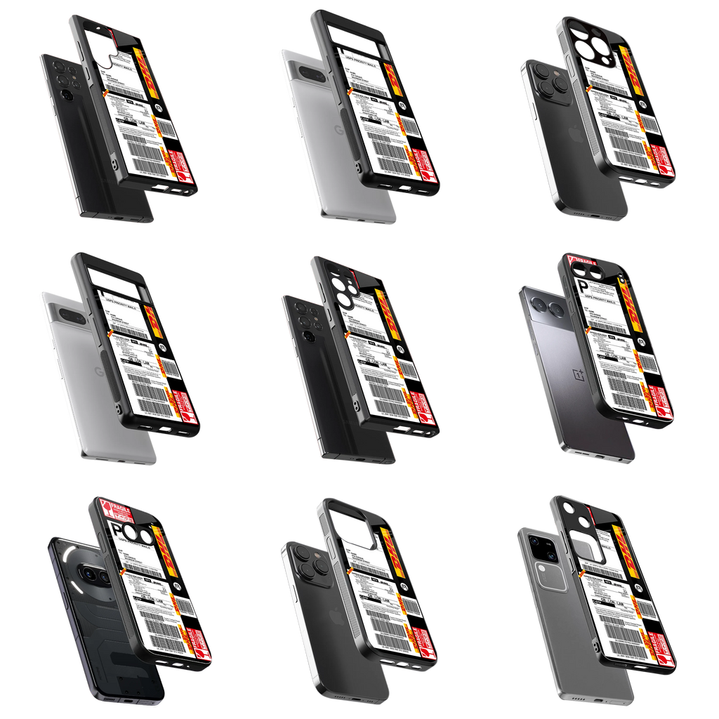 Durable Glass Back Mobile Case for iPhone, Samsung, OnePlus, Google Pixel, Redmi, Vivo, Oppo