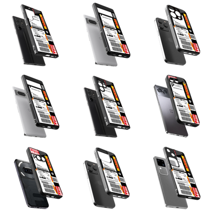 Durable Glass Back Mobile Case for iPhone, Samsung, OnePlus, Google Pixel, Redmi, Vivo, Oppo