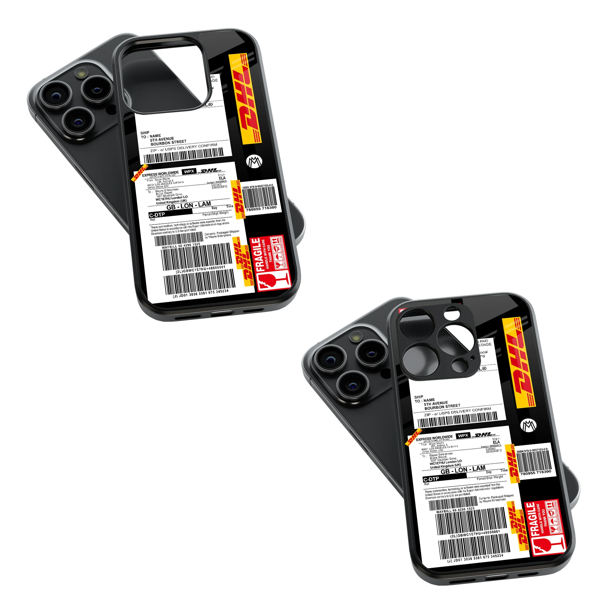 Trendy Glass Back Mobile Case for iPhone, Samsung, Redmi, OnePlus, Google Pixel, Motorola