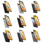 Durable Glass Back Mobile Case for iPhone, Samsung, OnePlus, Google Pixel, Redmi, Vivo, Oppo
