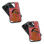Trendy Glass Back Mobile Case for iPhone, Samsung, Redmi, OnePlus, Google Pixel, Motorola