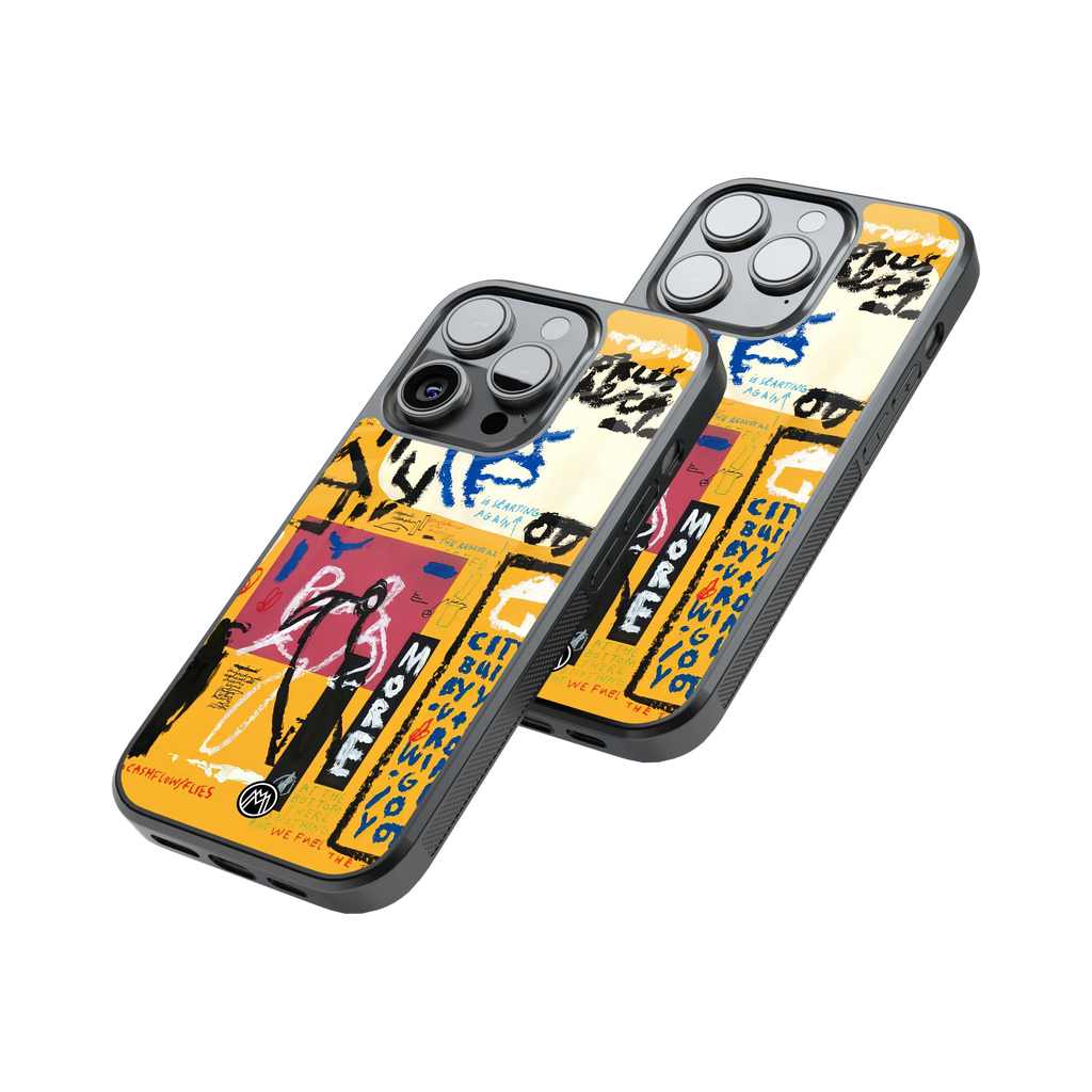 Protective Glass Back Phone Case Compatible with iPhone, Samsung, OnePlus, Pixel & More