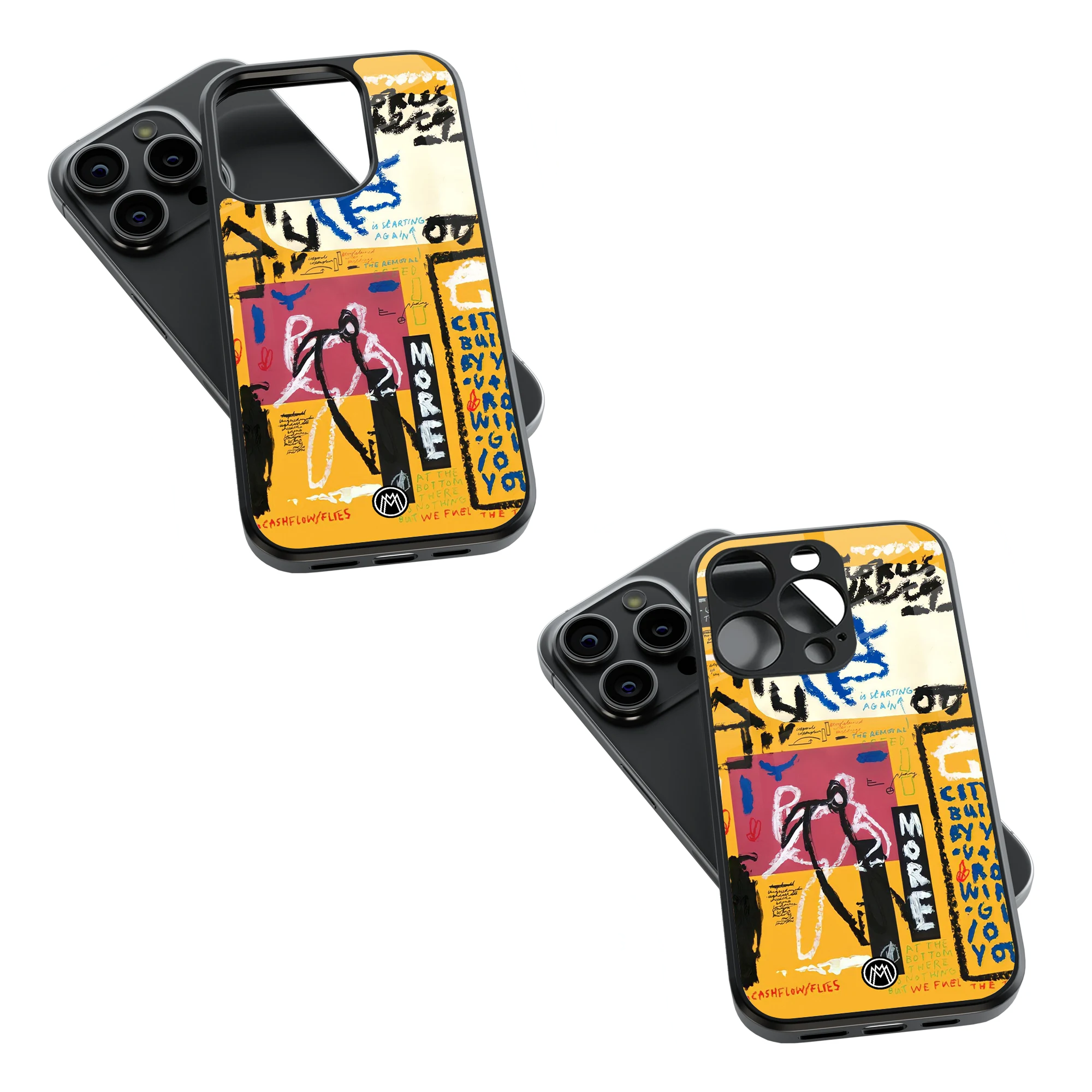 Trendy Glass Back Mobile Case for iPhone, Samsung, Redmi, OnePlus, Google Pixel, Motorola