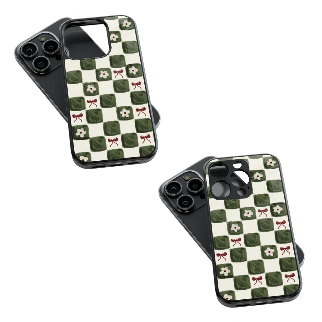 Trendy Glass Back Mobile Case for iPhone, Samsung, Redmi, OnePlus, Google Pixel, Motorola