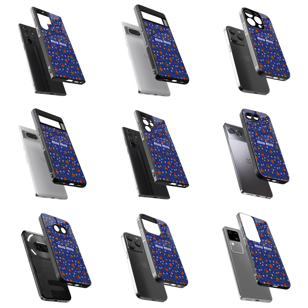 Durable Glass Back Mobile Case for iPhone, Samsung, OnePlus, Google Pixel, Redmi, Vivo, Oppo