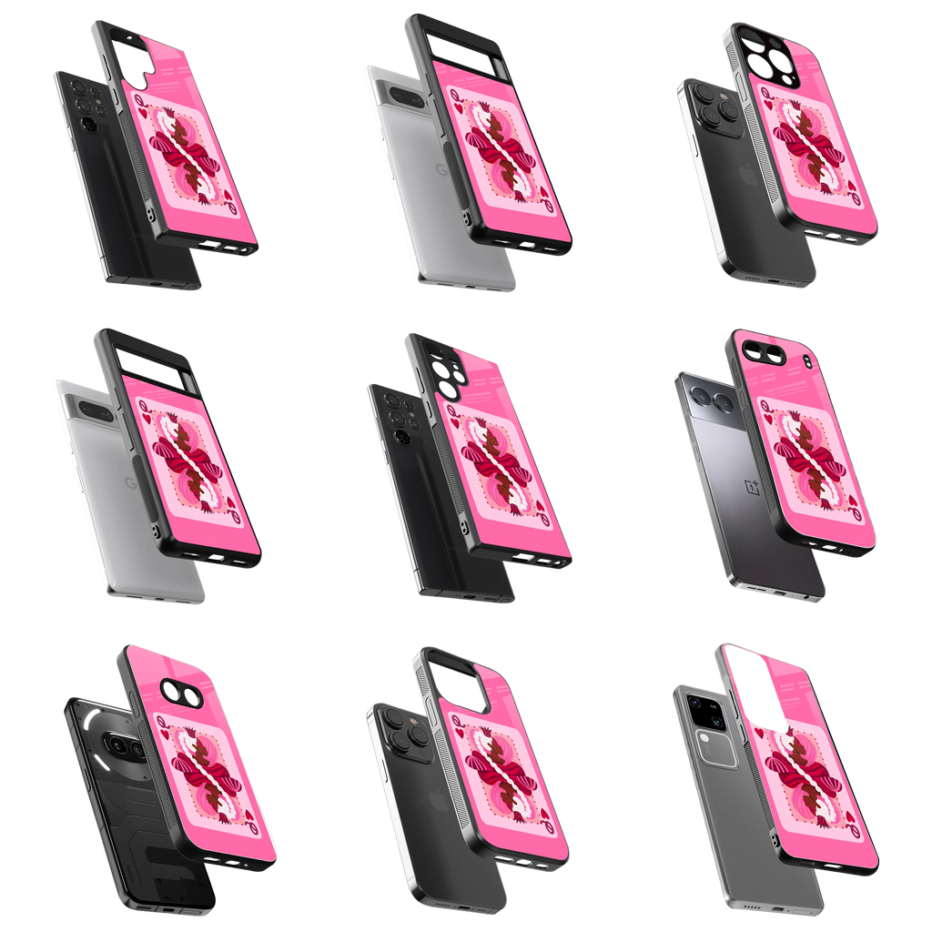 Durable Glass Back Mobile Case for iPhone, Samsung, OnePlus, Google Pixel, Redmi, Vivo, Oppo