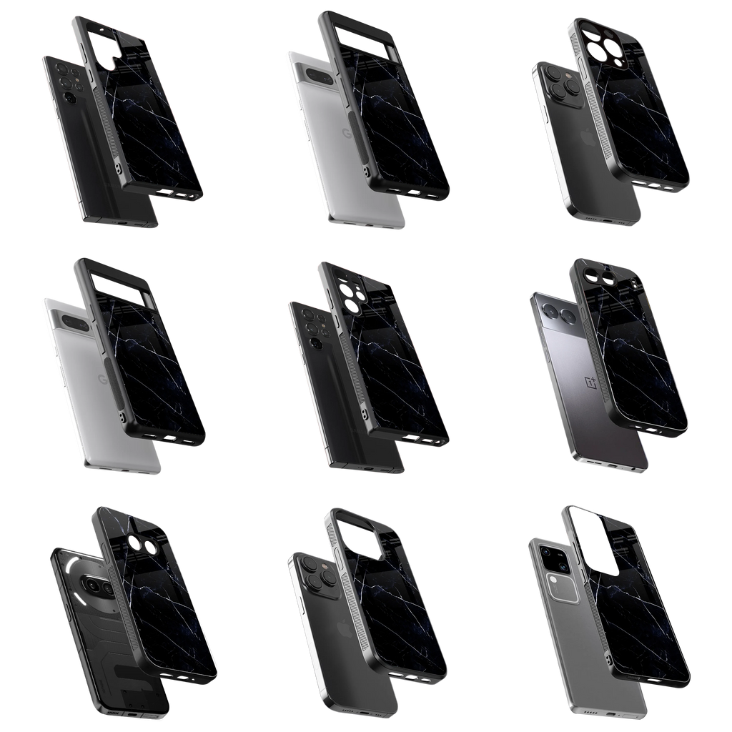 Durable Glass Back Mobile Case for iPhone, Samsung, OnePlus, Google Pixel, Redmi, Vivo, Oppo