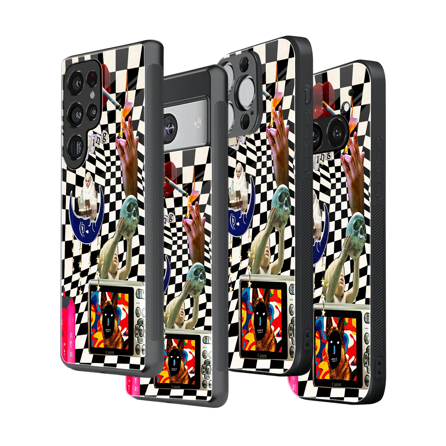 Stylish Glass Back Case for All Smartphones iPhone, Samsung, OnePlus, Pixel, Redmi, Oppo, Vivo, Motorola