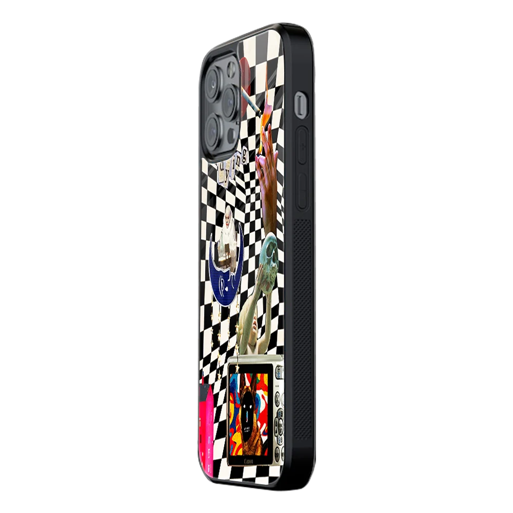 Slim Glass Back Phone Case for Multiple Brands iPhone, Samsung, Redmi, OnePlus, Oppo, Vivo