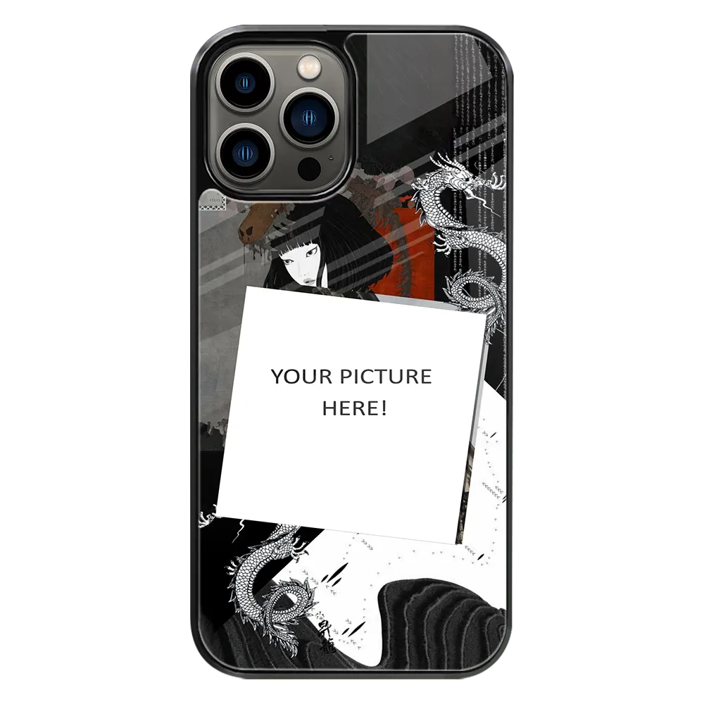Polaroid Personalised Glass Phone Case