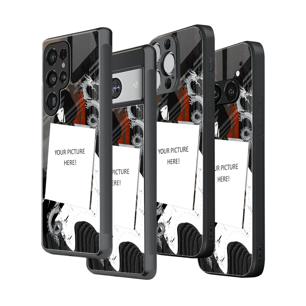 Polaroid Personalised Glass Phone Case