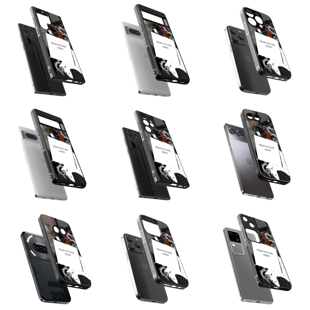 Polaroid Personalised Glass Phone Case