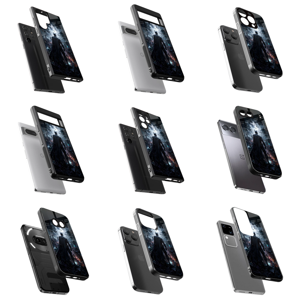 Durable Glass Back Mobile Case for iPhone, Samsung, OnePlus, Google Pixel, Redmi, Vivo, Oppo