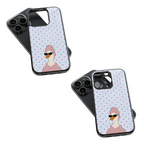 Trendy Glass Back Mobile Case for iPhone, Samsung, Redmi, OnePlus, Google Pixel, Motorola