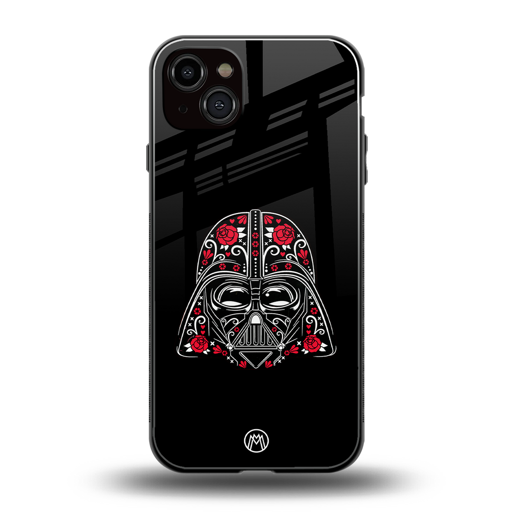 darth vader back phone cover | glass case for iphone 15 plus