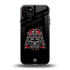 darth vader back phone cover | glass case for iphone 15 plus