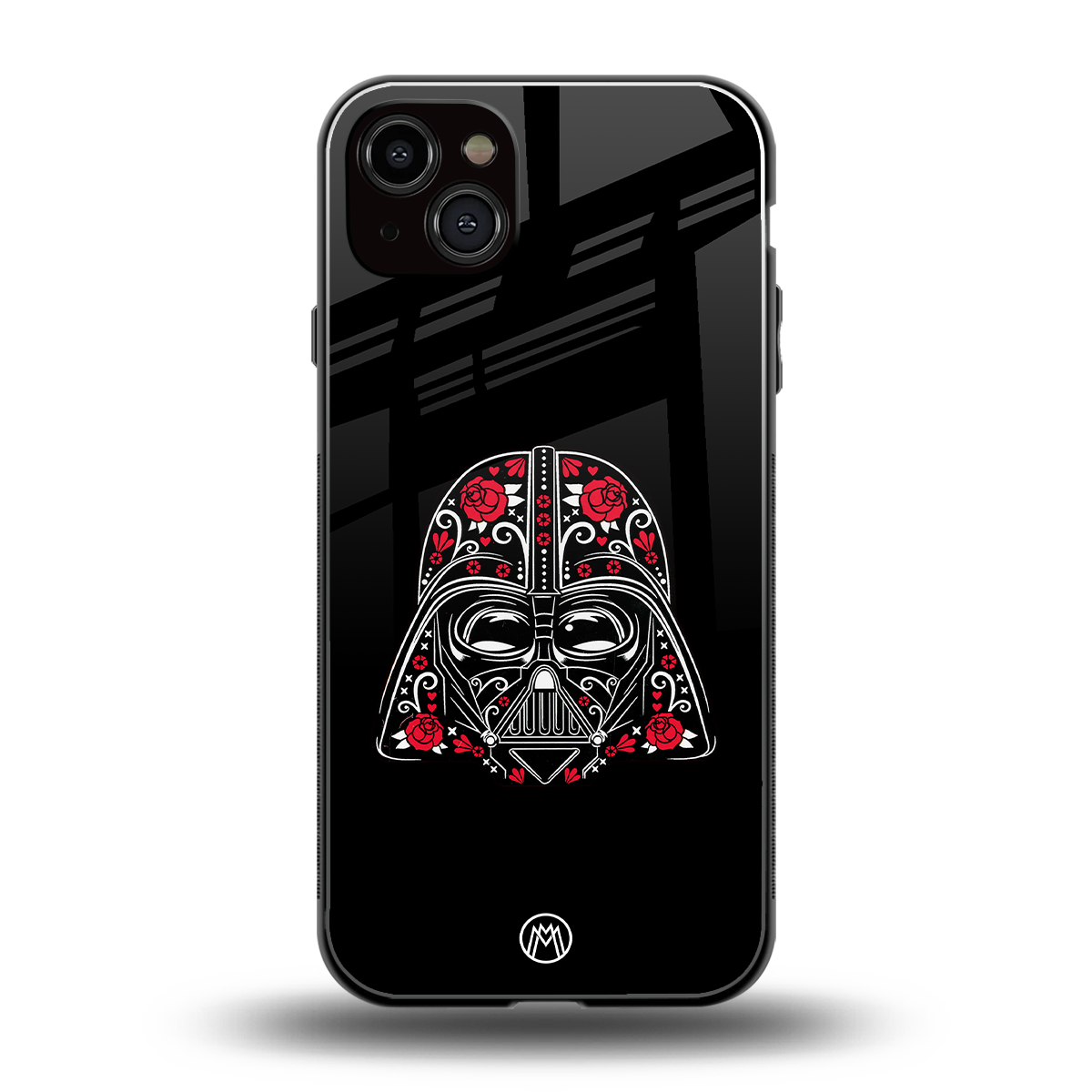 darth vader back phone cover | glass case for iphone 15 plus
