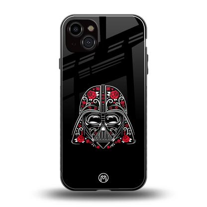 darth vader back phone cover | glass case for iphone 15 plus
