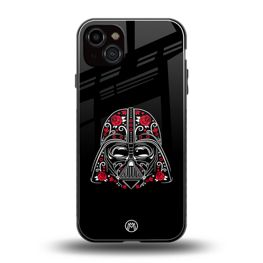 darth vader back phone cover | glass case for iphone 15 plus
