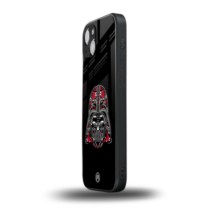 darth vader back phone cover | glass case for iphone 15 plus