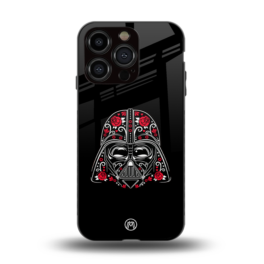 darth vader back phone cover | glass case for iphone 15 pro
