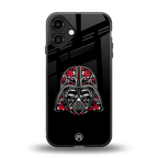 darth vader back phone cover | glass case for iphone 16 plus